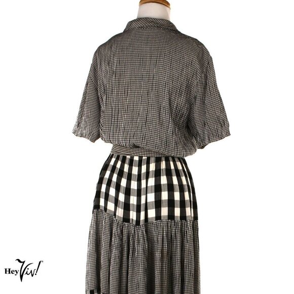 Vintage B & W Leslie Fay Dress for Lord & Taylor - Picture 3 of 7